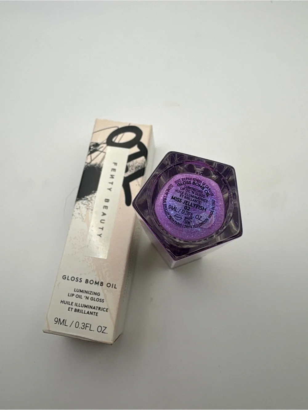 Fenty Beauty Gloss Bomb Oil- Iridescent Purple Shimmer Miss Jellyfish 02-NEW